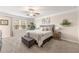 Bright bedroom featuring a ceiling fan, ample natural light and neutral tones that create a calming atmosphere at 3610 Silvery Way, Powder Springs, GA 30127