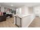 Upstairs hallway with a home office area and access to the bathroom at 3610 Silvery Way, Powder Springs, GA 30127