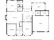 Detailed floor plan showcasing the layout of the home, including the kitchen, living room, and bedrooms at 4168 Arapaho Dr, Powder Springs, GA 30127