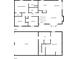 Floor plan of home featuring primary bedroom, kitchen, living room, and garage at 42 Breckenridge Dr, Powder Springs, GA 30127