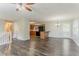 Spacious living room with hardwood floors, cozy fireplace, and lots of natural light at 42 Breckenridge Dr, Powder Springs, GA 30127