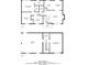 Overall floorplan featuring the layout of the first and second floors of the residence at 142 Wellspring Pt, Hiram, GA 30141