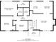 Floorplan of second floor featuring bedrooms, bathrooms, kitchen, dining area, living room, and foyer at 142 Wellspring Pt, Hiram, GA 30141