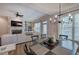 Inviting living space with an open layout connecting the living and dining areas with plenty of natural light at 5492 Glenridge Dr # 536, Atlanta, GA 30342