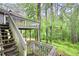 Outdoor deck surrounded by trees, offering serene views of the natural landscape at 2041 Millspring Nw Way, Kennesaw, GA 30152