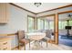 Cozy kitchen nook area with views of the screened-in porch at 2041 Millspring Nw Way, Kennesaw, GA 30152