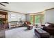 Inviting living room featuring hardwood floors, bay windows, and comfortable seating at 2041 Millspring Nw Way, Kennesaw, GA 30152