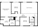 Floor plan showing bedrooms, baths and walk in closets at 2130 Chattahoochee Dr, Duluth, GA 30097