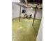 View of a large unfinished basement with painted floors and visible ductwork at 6540 Old White Mill Road Rd, Fairburn, GA 30213