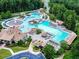 Aerial view of a fantastic multi-pool community amenity at 238 Trecastle Sq, Canton, GA 30114