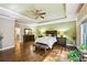 Spacious main bedroom with hardwood floors and great natural light at 238 Trecastle Sq, Canton, GA 30114