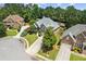 Inviting aerial view of this home surrounded by lush landscaping in a desirable neighborhood at 4251 Lantern Hill Dr, Dacula, GA 30019