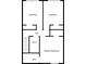 Second-floor floor plan featuring three bedrooms, a hall, and two baths at 786 Neal Nw St, Atlanta, GA 30318