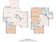 Detailed two-story floor plan showing room dimensions and layout at 2366 Battle Forest Sw Dr, Marietta, GA 30064