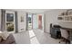 Bright home office with gray walls, a built-in desk, and ample natural light at 1495 Oak Springs Dr, Marietta, GA 30066