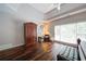 Large main bedroom with hardwood floors, trey ceiling, and plenty of open space at 4645 Waterford Dr, Suwanee, GA 30024