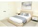 Modern main bedroom with sleek bed frame and contemporary decor at 3855 Saddle Bag Ct, Dacula, GA 30019