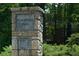 Peachtree Park entrance sign, located in a historic district at 570 Martina Ne Dr, Atlanta, GA 30305