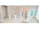 Bathroom showcasing a glass-enclosed shower and a soaking tub at 779 Avonley Creek Trce, Sugar Hill, GA 30518