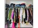 Organized closet is complete with shelves and hanging space for clothes and accessories at 11072 Pebble Ridge Dr, Hampton, GA 30228