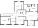 Detailed second floor plan showing layout of bedrooms and bathrooms at 1433 Sand Way, Lawrenceville, GA 30045