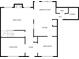 Detailed first floor plan showing layout of living spaces including kitchen, living, dining, and Gathering rooms at 1433 Sand Way, Lawrenceville, GA 30045