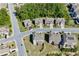 Residential neighborhood featuring well-maintained homes, manicured lawns, and tree-lined streets in aerial view at 3259 Ivy Crossing Dr, Buford, GA 30519