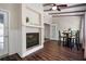 Cozy dining area near the fireplace with views of the yard at 1223 Whitlock Ridge Sw Dr, Marietta, GA 30064