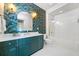 Stylish bathroom featuring a tub/shower combo and wallpaper at 273 12Th Ne St # 114, Atlanta, GA 30309