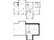 Detailed floor plan showcasing the layout of the house, including the kitchen, living room, and bedrooms at 339 Warrenton Dr, Douglasville, GA 30134