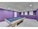 Finished basement game room with a pool table and recessed lighting at 3565 Hickory Branch Trl, Suwanee, GA 30024