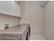 Laundry room with modern appliances and cabinet space at 3565 Hickory Branch Trl, Suwanee, GA 30024