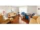 Vintage living room with hardwood floors, comfortable vintage furniture, and an inviting atmosphere at 4256 Village Square Ln, Stone Mountain, GA 30083