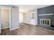 Spacious living room showcasing a classic fireplace and natural light at 6354 Shannon Pkwy # 30C, Union City, GA 30291