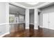Spacious living room with a view of the deck at 1292 Creekside Se Ter, Smyrna, GA 30082
