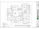 Blueprint of the main level shows layout, kitchen, bedrooms, garage, porch and outdoor living spaces at 2226 Upper Burris Rd, Canton, GA 30114