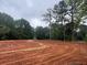 New construction lot showing the building foundation and wooded boundary at 2226 Upper Burris Rd, Canton, GA 30114