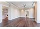Spacious living room with hardwood floors, neutral walls, and modern doorways at 3376 Peachtree Ne Rd # 35A, Atlanta, GA 30326