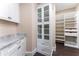 Well-organized pantry with custom shelving, drawers, and a countertop for added convenience at 3376 Peachtree Ne Rd # 35A, Atlanta, GA 30326