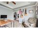 Cozy home office with stylish decor and wood floors at 5220 Wild Cedar Dr, Buford, GA 30518