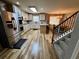 Modern kitchen featuring stainless steel appliances and a breakfast bar at 5220 Wild Cedar Dr, Buford, GA 30518