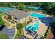 Aerial view of the community pool, playground, and tennis courts at 7920 Tintern Trce, Duluth, GA 30097