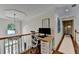 Loft area offers an office space with a view of the foyer below at 7920 Tintern Trce, Duluth, GA 30097
