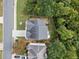 Aerial view of the house showing its layout, backyard, and location within the neighborhood at 3865 Brookhollow Dr, Douglasville, GA 30135
