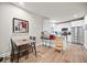 Open-concept living area featuring stainless steel appliances, eat-in dining, and modern decor at 3865 Brookhollow Dr, Douglasville, GA 30135