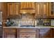 Stylish kitchen with custom wood cabinets, granite countertops, and stainless steel appliances at 414 Silver Top Dr, Grayson, GA 30017