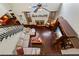 Open living room with fireplace, hardwood floors, and natural light at 414 Silver Top Dr, Grayson, GA 30017
