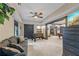 Relax in this inviting living room featuring a foosball table, comfortable seating, and a stylish dresser at 414 Silver Top Dr, Grayson, GA 30017