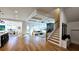 Open floor plan with hardwood floors and staircase in the living room area at 1102 Morley Se Ave, Atlanta, GA 30312