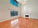 Bright living room with hardwood floors and a cozy fireplace at 3195 Vickery Dr, Marietta, GA 30066